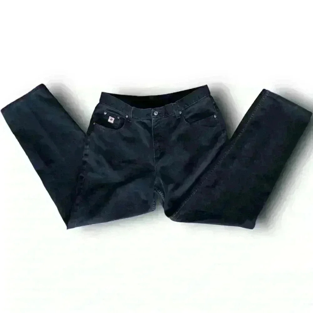 Rocky Mountain Vintage Rockies Jeans Black 90s Tapered Mom Cowgirl Denim 19R GUC